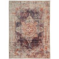 Kukoon Vintage Beige Distressed Soft Pile Living Room Area Rug Bedroom Runner in Copper | Size: 240 cm x 330 cm