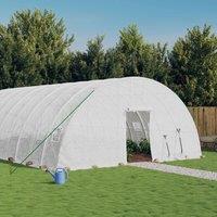 Berkfield Home Greenhouse with Steel Frame White 144 m 24x6x2.85 m
