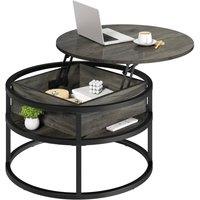 FORGEVIO Round Lift Top Coffee Table, Coffee Tables for Living Room