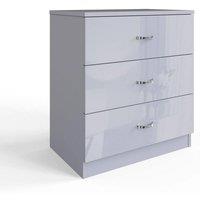 Kelvenix Bedroom Chest of Drawers Matt Frame in Grey | Size: 0.6m2