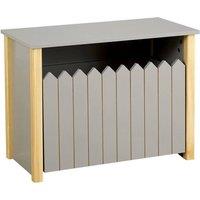 FORGEVIO Toy Box Storage Bench Seat Ottoman Bedroom Furniture Grey