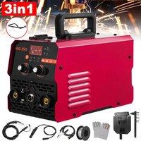 Ventryn 3IN1 MIG WELDER INVERTER 350Amp GASLESS TIG ARC MIG WELDING MACHINE in Red