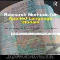 Keith Richards Research Methods for Applied Language Studies : An Advanced