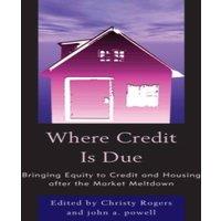 John Powell Where Credit is Due : Bringing Equity to Credit & Housing After