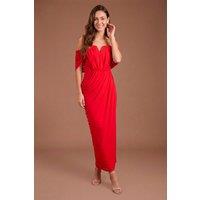 Coast Women's Contour Collective Shawl Back Two In One Maxi Dress in Red | Size: 10