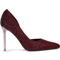 Carvela Women's 'Positano Half D Orsay' Velvet Heels in Dark Red | Size: 4