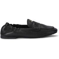 STEVE MADDEN Women's 'Newbury Black Leather' Leather Flats | Size: 6