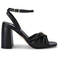 STEVE MADDEN Women's 'Montage Black Leather' Heels | Size: 4