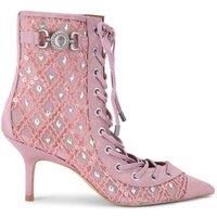 Kurt Geiger London Women's 'Mansion Corset Ankle Boot' Boots in Pale Pink | Size: 6
