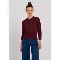 Kettlewell Women's Cora Cotton Sweater in Burgundy | Size: 8