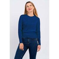 Kettlewell Women's Cora Cotton Sweater in Cobalt | Size: 10