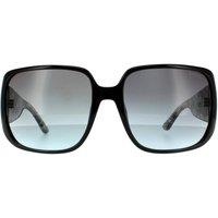 Guess Women's Fashion Shiny Black Smoke Grey Gradient Sunglasses