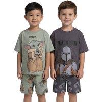 Star Wars Boy's Multi-Pack of 2 Short Sleeve Short Leg Pyjama Set | Multicoloured | Size: 7-8 Years