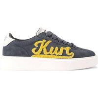 Kurt Geiger London Men's 'Albion Retro' Suede Trainers in Dark Grey | Size: 8