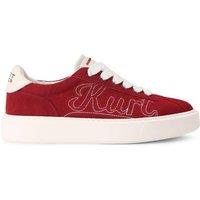 Kurt Geiger London Men's 'Albion Retro' Suede Trainers in Red | Size: 8