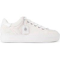 Kurt Geiger London Men's 'Southbank Tag Sneaker' Denim Trainers in White | Size: 10