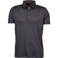 TEE JAYS Men's Pima Short Sleeve Cotton Polo Shirt in Dark Grey | Size: 3XL