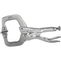 Irwin Vise-Grip 4Sp Locking C Clamp Swivel Pad 100Mm (4In) in Silver