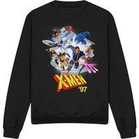 Marvel Disney Xmen '97 Mutant Poster Sweatshirt, Black | Size: Large