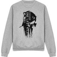 Marvel Disney Punisher One Last Kill Frank Castle Sweatshirt, Athletic Heathe in Grey | Size: Large