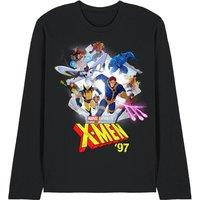 Marvel Disney Xmen '97 Mutant Poster Long Sleeve T-Shirt, Black | Size: Medium