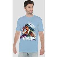 One Piece Miss Wednesday Doodle T-Shirt, Light Blue | Size: Medium