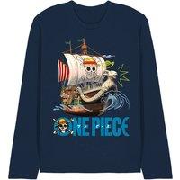 One Piece Going Merry Doodles Long Sleeve T-Shirt, Navy | Size: 2XL