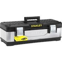 Stanley 'Galvanised' Metal Toolbox 58Cm (23In) in Black