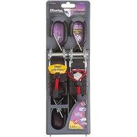 Master Lock Ratchet Tie-Down S Hooks 4.25M 2 Piece in Black