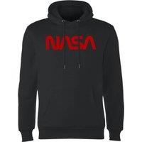 NASA Worm Red Logotype Hoodie - Black | Size: 2XL