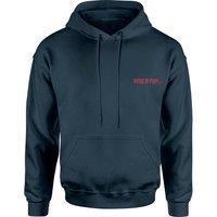 DC Comics DC Birds of Prey Logo Embroidered Unisex Hoodie - Navy | Size: Medium