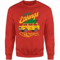 Stranger Things Season's Eatings Christmas Jumper - Red | Size: XL