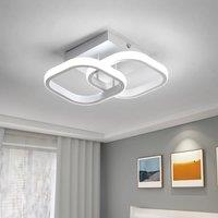 Goeco Modern LED Ceiling Light, 22W, Square Design, 6500K Cool White Light