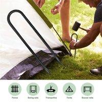 KORVIXA Metal Camping Anchors in Black