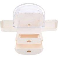 Kelvenix Cosmetic Case Multi-functional Storage Box in White