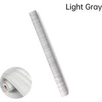 SPETLEK 10m Wood Effect Vinyl Wallpaper Self Adhesive Light Gray in Light Grey | Size: 0.6m2
