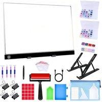 FLAVORA A3 LED Light Drawing Board for Diamond Painting in White | Size: 0.6m2