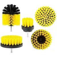 SPETLEK Drill Brush Attachment Set Cleaning Scrub Pads Sponge in Yellow | Size: 0.6m2