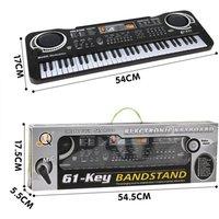 FLAVORA 61 Key Beginner Digital Electronic Piano in Black | Size: 0.6m2