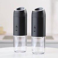 FLAVORA Gravity Electric Salt & Pepper Grinder Rechargeable in Black | Size: 1000L
