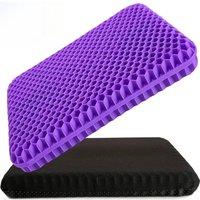 FLAVORA Orthopaedic Gel Seat Cushion Extra thicken in Purple | Size: 100 cm x 190 cm