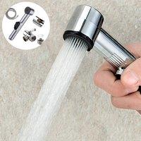 NESTLUNE Handheld Shower Head Spray Tap Attachment set Bathroom in Silver