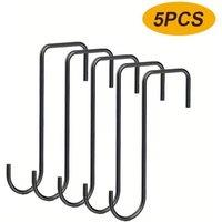 EONLION 5Pcs Fence Hooks Heavy Duty in Black | Size: 500mm