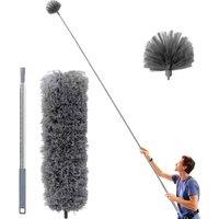 EONLION Grey Extendable Feather Duster Microfiber | Size: 100 cm