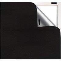 Marlow 2PC Blackout Blinds Stick On 100% Blockout Curtain Window Shades Film in Black | Size: 145 cm