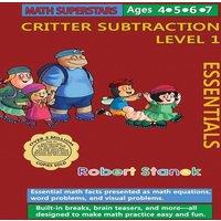 Robert Stanek Math Superstars Subtraction Level 1: Essential Math Facts for Ages