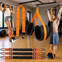 SPETLEK Pull Up Bands Set Assistance Bands Adjustable in Orange | Size: 0-12 m