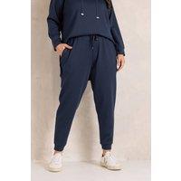 Evans Women's Luxe Zip Pocket Joggers in Dark Navy | Size: 20