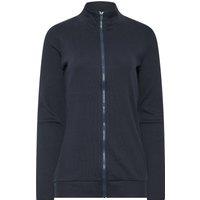 Long Tall Sally Women's Tall Ribbed Zip Through Top in Dark Navy | Size: 22-24
