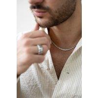 SVNX Men's Interlocked Chain Necklace in Silver